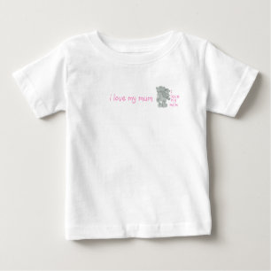 T-shirt Pour Bébé j'aime ma maman, j'aime ma maman