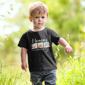 T-shirt Pour Bébé J'aime ma maman texte manuscrit, photo noir