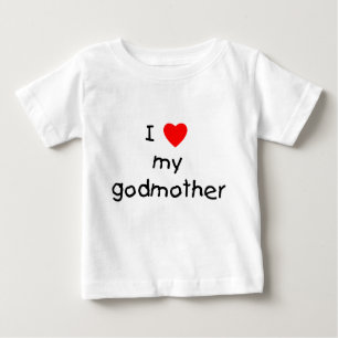 T-shirt Pour Bébé J'aime ma marraine