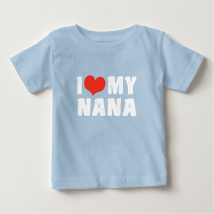 T-shirt Pour Bébé J'Aime Ma Nana