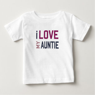 T-shirt Pour Bébé J'aime ma tante