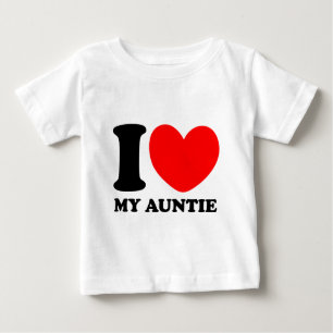 T-shirt Pour Bébé J'aime ma tante