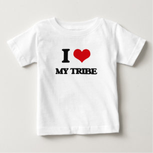 T-shirt Pour Bébé J'aime ma tribu