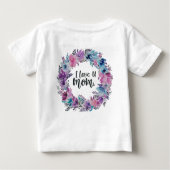 T-shirt Pour Bébé J'aime maman (Dos)