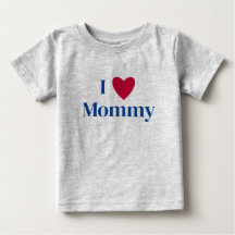 J'aime maman petite chemise bébé