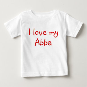T-shirt Pour Bébé J'aime mes vêtements d'Abba pour le bébé