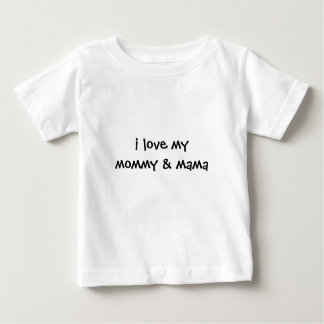 T-shirt Pour Bébé j'aime mon bébé maman et maman