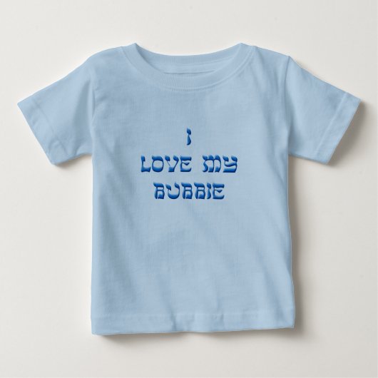 T-shirt Pour Bébé J'aime mon Bubbie et Zeyde (Devant)