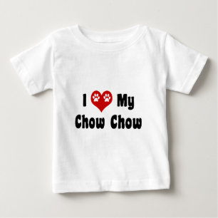 T-shirt Pour Bébé J'Aime Mon Chow Chow