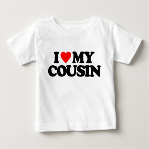 T-SHIRT POUR BÉBÉ J'AIME MON COUSIN