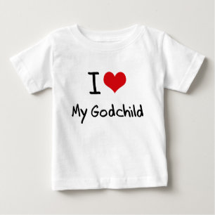 T-shirt Pour Bébé J'aime mon filleul