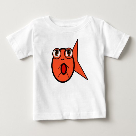 T-shirt Pour Bébé J'aime mon Gold Fish (Devant)