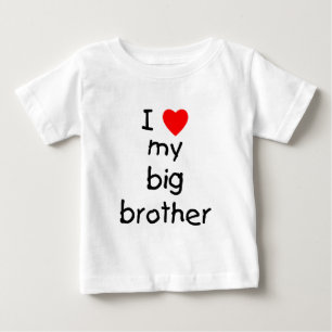 T-shirt Pour Bébé J'Aime Mon Grand Frère