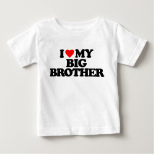 T-SHIRT POUR BÉBÉ J'AIME MON GRAND FRÈRE