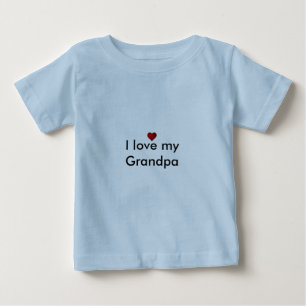 T-shirt Pour Bébé J'aime mon grand-papa