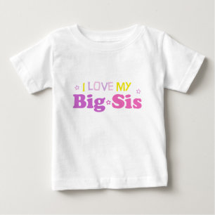 T-shirt Pour Bébé J'aime mon gros chien bébé Tee