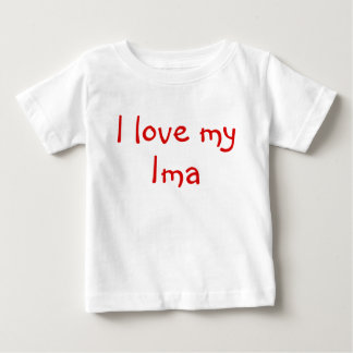 T-shirt Pour Bébé J'aime mon Ima