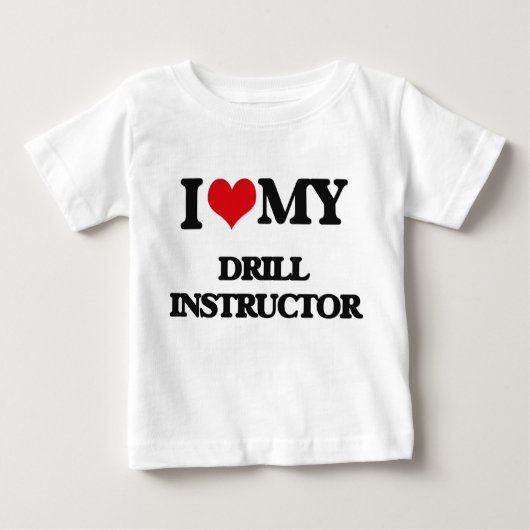 T-shirt Pour Bébé J'aime mon instructeur de foret (Devant)