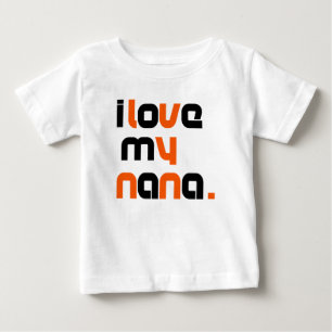 T-shirt Pour Bébé J'Aime Mon Nana Tee