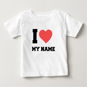 T-SHIRT POUR BÉBÉ J'AIME MON NOM