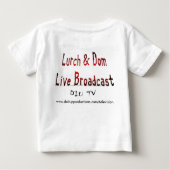 T-shirt Pour Bébé J'aime mon oncle (embardée et diffusion en direct (Dos)