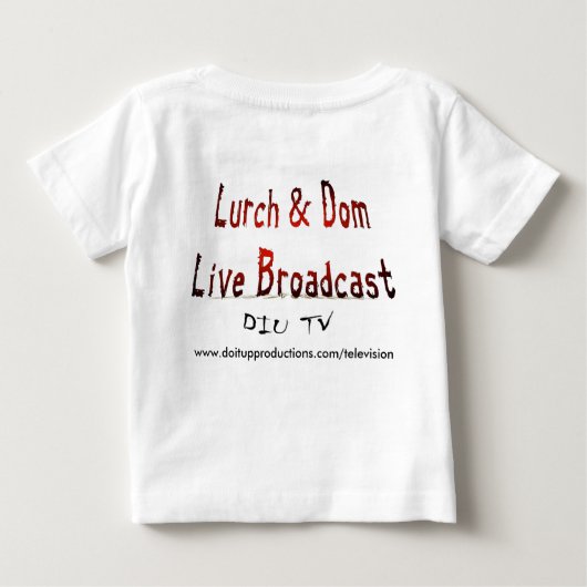 T-shirt Pour Bébé J'aime mon oncle (embardée et diffusion en direct (Dos)