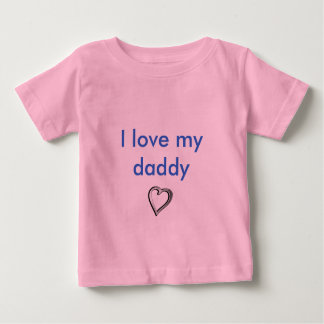 T-shirt Pour Bébé J'aime mon papa