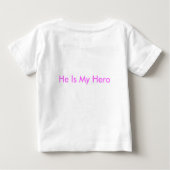 T-shirt Pour Bébé J'aime mon papa (Dos)