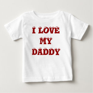 T-SHIRT POUR BÉBÉ J'AIME MON PAPA
