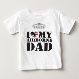 T-SHIRT POUR BÉBÉ J'AIME MON PAPA AÉROPORTÉ