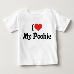 T-shirt Pour Bébé J'Aime Mon Pookie