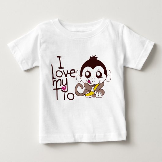 T-shirt Pour Bébé J'aime mon Tio (Devant)