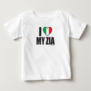 T-shirt Pour Bébé J'AIME MON ZIA White