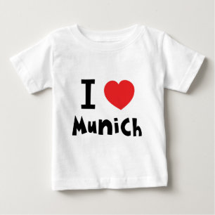 T-shirt Pour Bébé J'aime Munich
