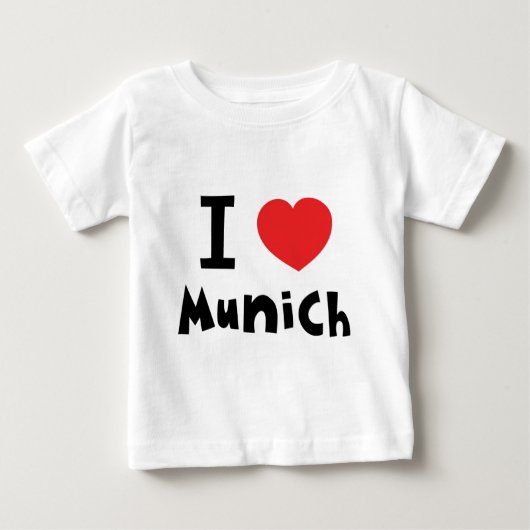 T-shirt Pour Bébé J'aime Munich (Devant)