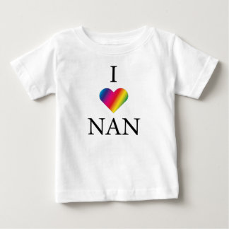 T-shirt Pour Bébé J'AIME NAN RAINBOW COEUR Bébé T-shirt
