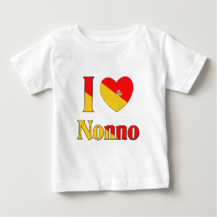 T-shirt Pour Bébé J'aime Nonno