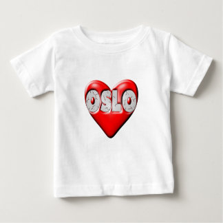 T-shirt Pour Bébé J'aime Oslo Norvège