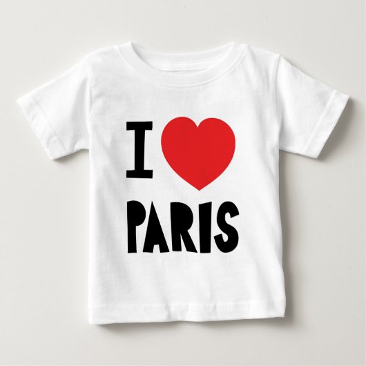 T-shirt Pour Bébé J'aime Paris (Devant)