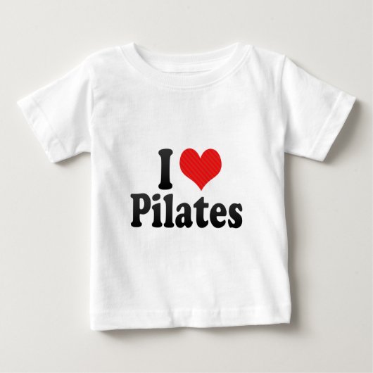 T-shirt Pour Bébé J'aime Pilates (Devant)