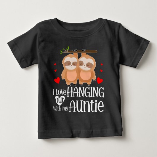 T-shirt Pour Bébé J'aime pincer avec mon (Devant)