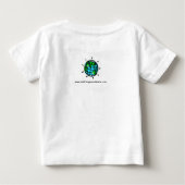 T-shirt Pour Bébé J'aime Planète Terre - Nature - Conservation - (Dos)