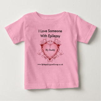 T-shirt Pour Bébé J'aime quelqu'un avec épilepsie - mon père