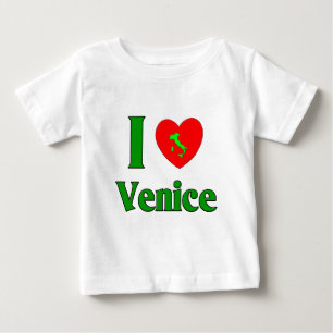 T-shirt Pour Bébé J'aime Venise