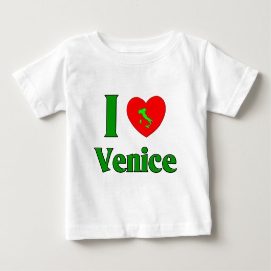 T-shirt Pour Bébé J'aime Venise (Devant)