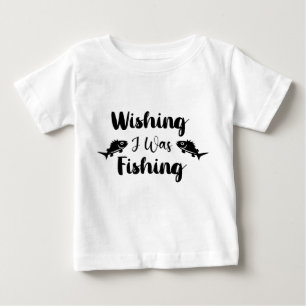 T-shirt Pour Bébé J'aimerais pêcher une citation drôle