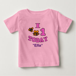 T-shirt Pour Bébé J'Ais Une Chemise Fille Premier Anniversaire Aujou