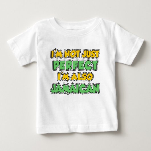T-shirt Pour Bébé Jamaïcain pas seulement parfait (Devant)
