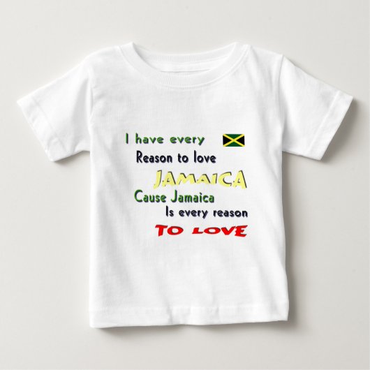 T-shirt Pour Bébé jamaïque (Devant)