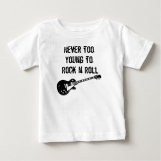 T-shirt Pour Bébé Jamais trop jeune pour basculer le petit pain de n